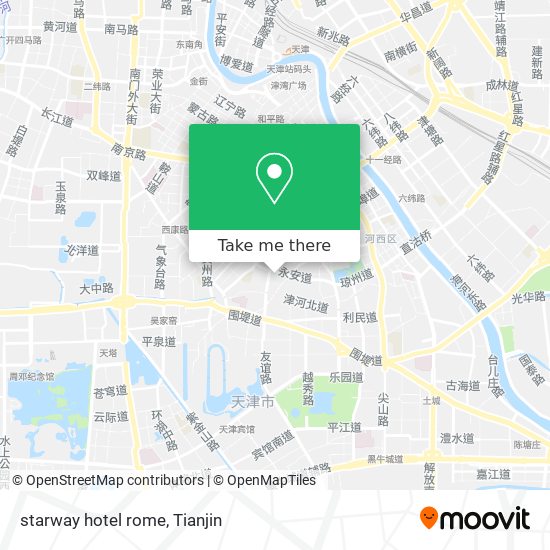 starway hotel rome map
