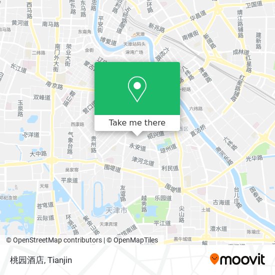 桃园酒店 map