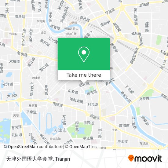 天津外国语大学食堂 map