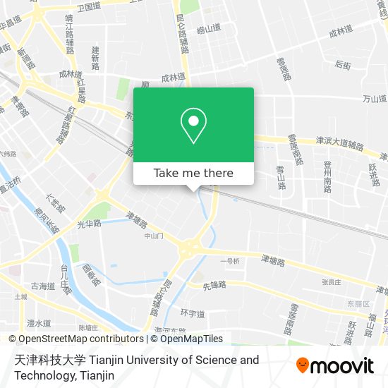 天津科技大学 Tianjin University of Science and Technology map
