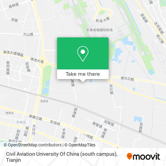 Civil Aviation University Of China (south campus) map