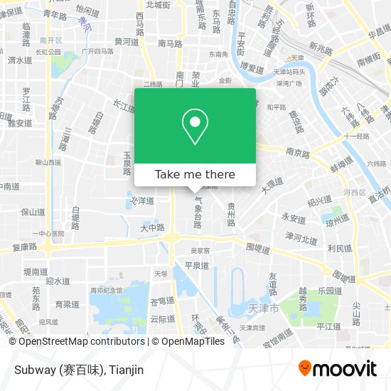 Subway (赛百味) map