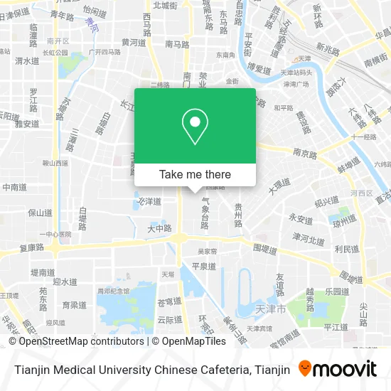 Tianjin Medical University Chinese Cafeteria map