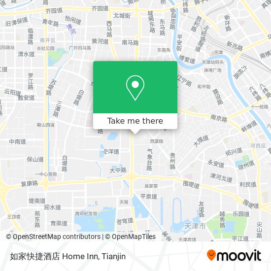 如家快捷酒店 Home Inn map