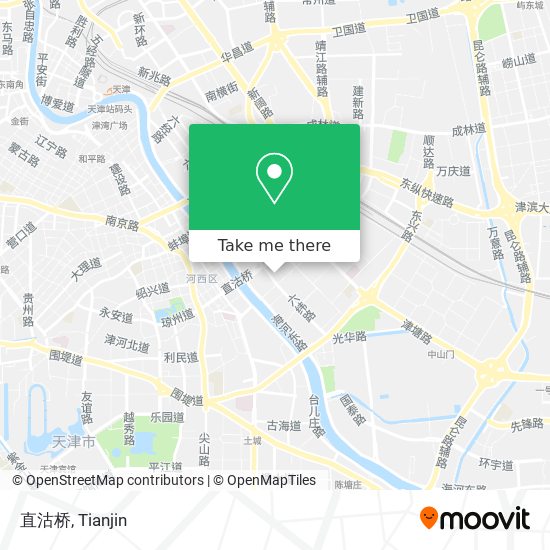 直沽桥 map
