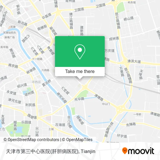 天津市第三中心医院(肝胆病医院) map