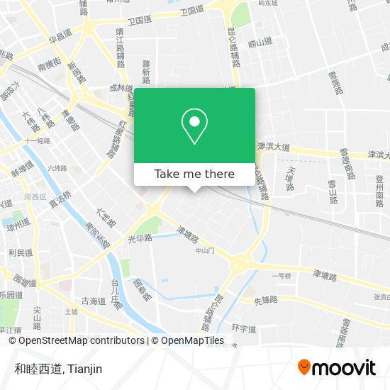 和睦西道 map