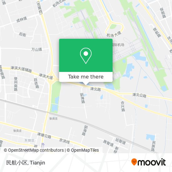 民航小区 map