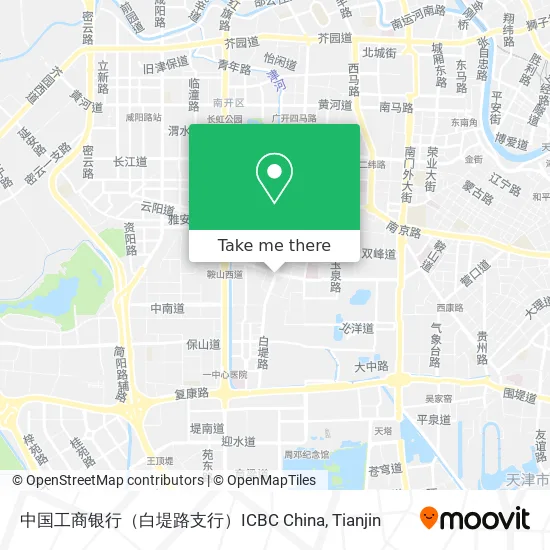 中国工商银行（白堤路支行）ICBC China map