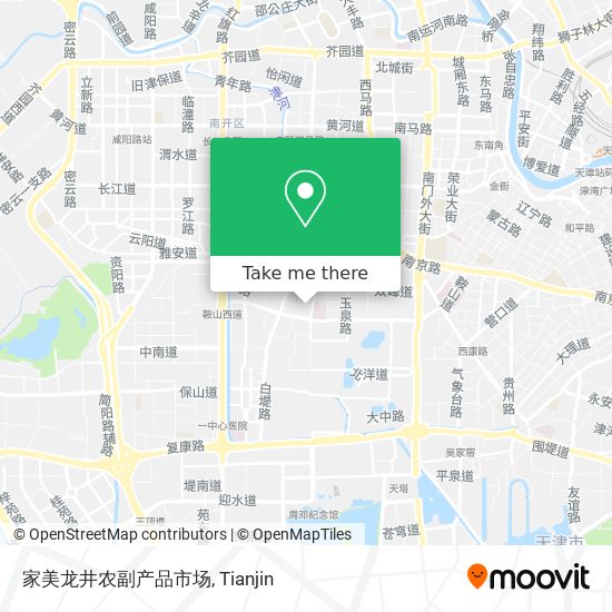 家美龙井农副产品市场 map