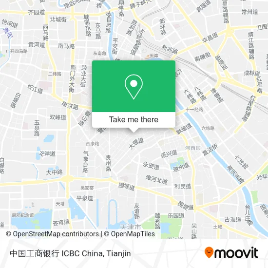 中国工商银行 ICBC China map