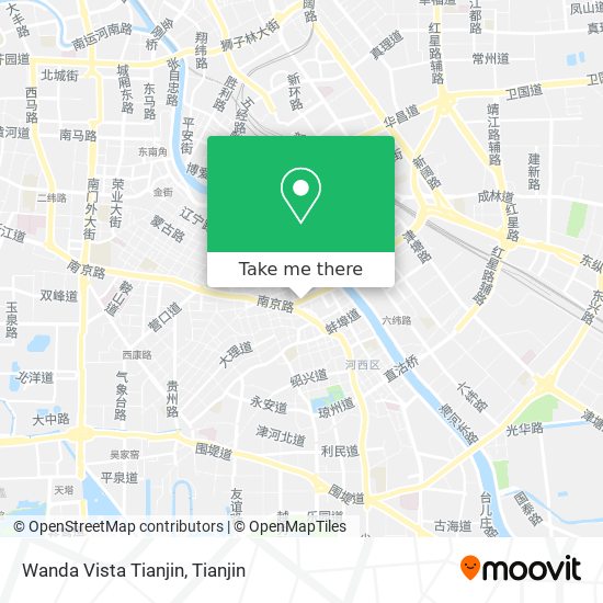 Wanda Vista Tianjin map