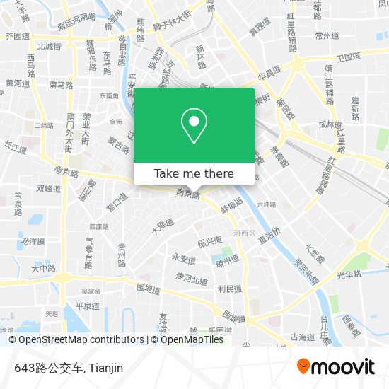 643路公交车 map