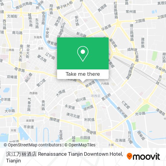 滨江万丽酒店 Renaissance Tianjin Downtown Hotel map