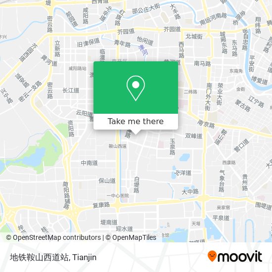 地铁鞍山西道站 map