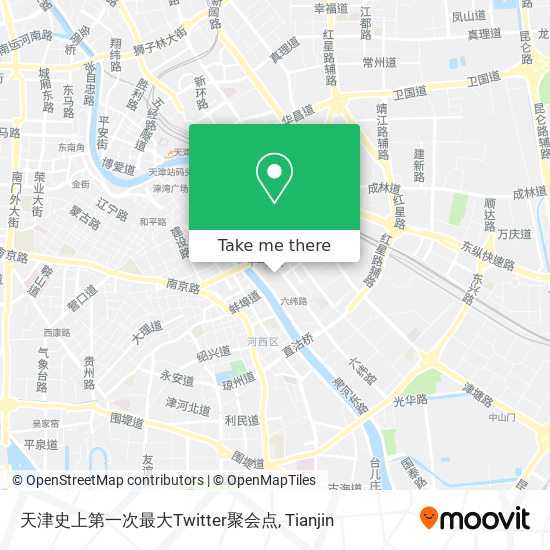 天津史上第一次最大Twitter聚会点 map