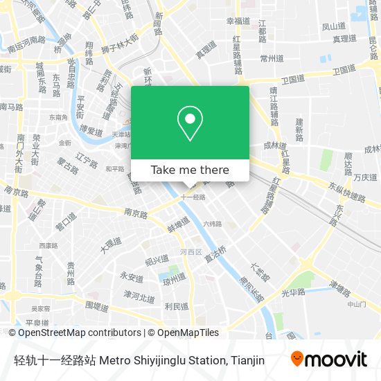 轻轨十一经路站 Metro Shiyijinglu Station map