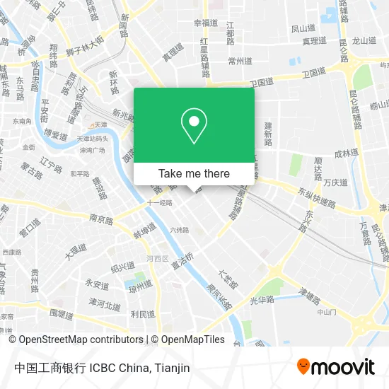 中国工商银行 ICBC China map