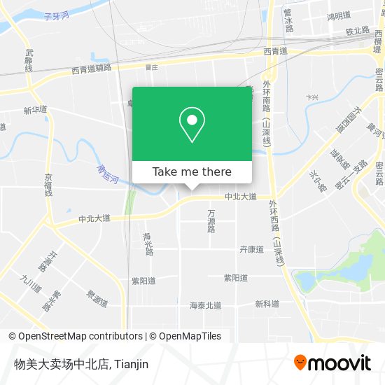 物美大卖场中北店 map