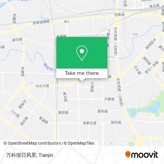 万科假日风景 map