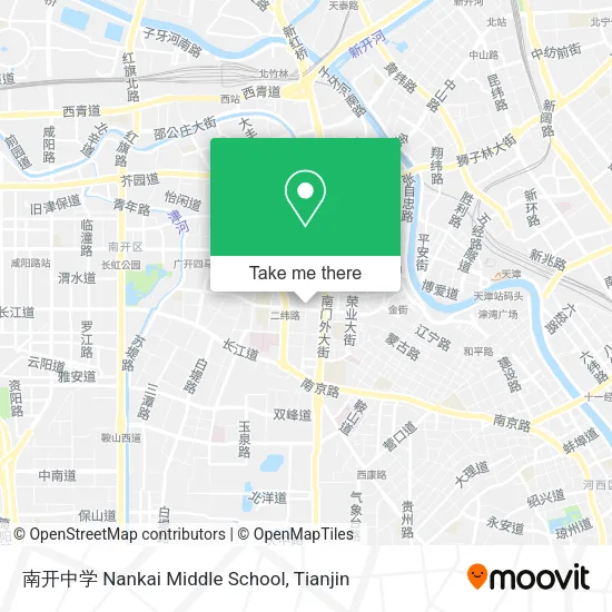 南开中学 Nankai Middle School map