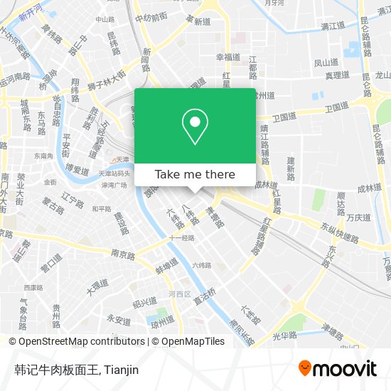 韩记牛肉板面王 map