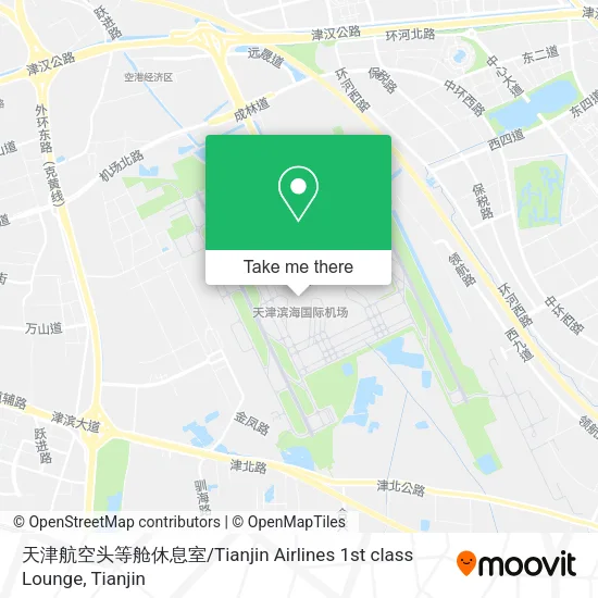 天津航空头等舱休息室 / Tianjin Airlines 1st class Lounge map