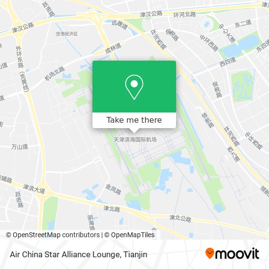 Air China Star Alliance Lounge map