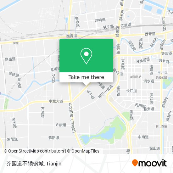 芥园道不锈钢城 map