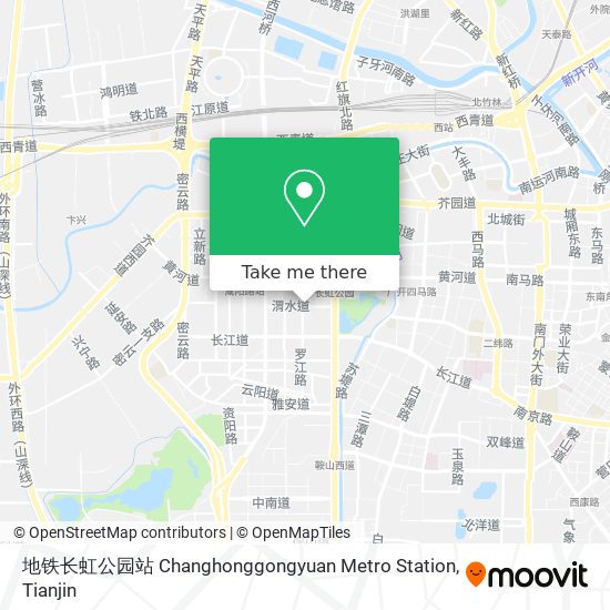 地铁长虹公园站 Changhonggongyuan Metro Station map
