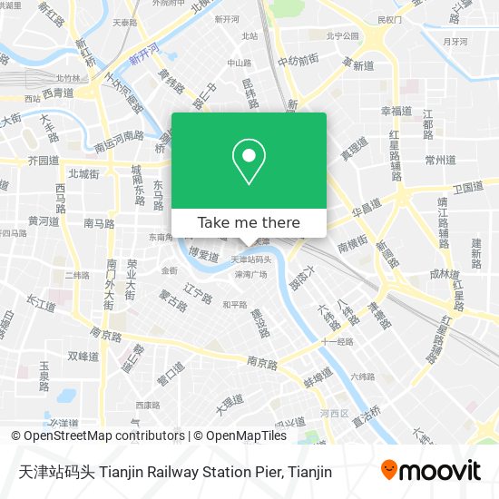 天津站码头 Tianjin Railway Station Pier map