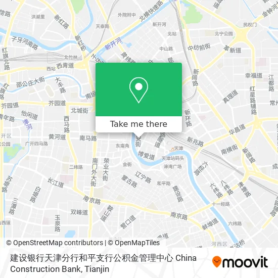 建设银行天津分行和平支行公积金管理中心 China Construction Bank map