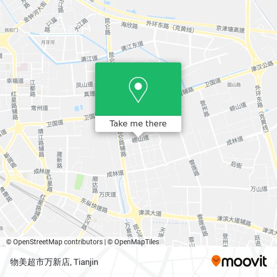 物美超市万新店 map