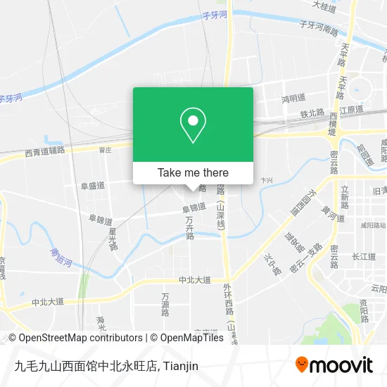 九毛九山西面馆中北永旺店 map