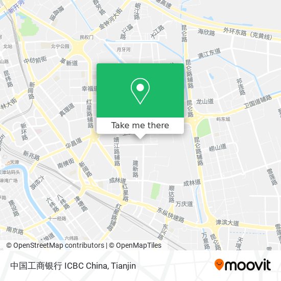 中国工商银行 ICBC China map