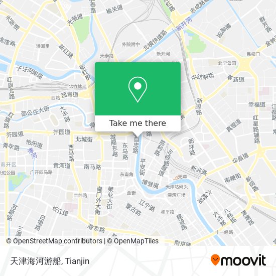 天津海河游船 map