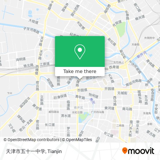天津市五十一中学 map