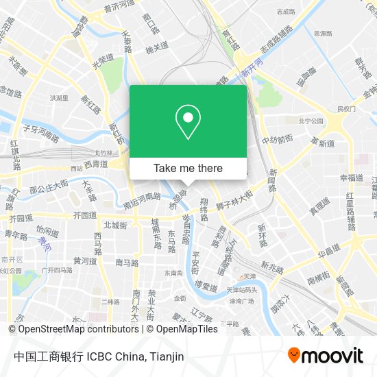 中国工商银行 ICBC China map