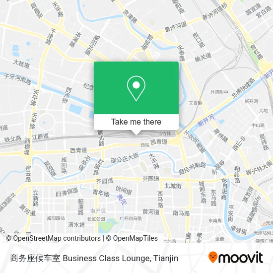 商务座候车室 Business Class Lounge map