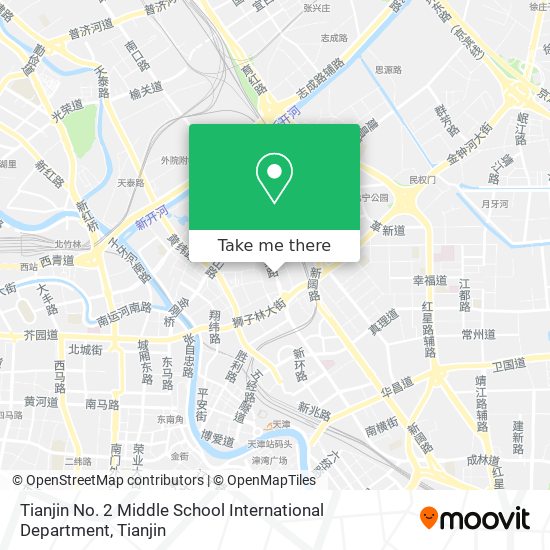 Tianjin No. 2 Middle School International Department map