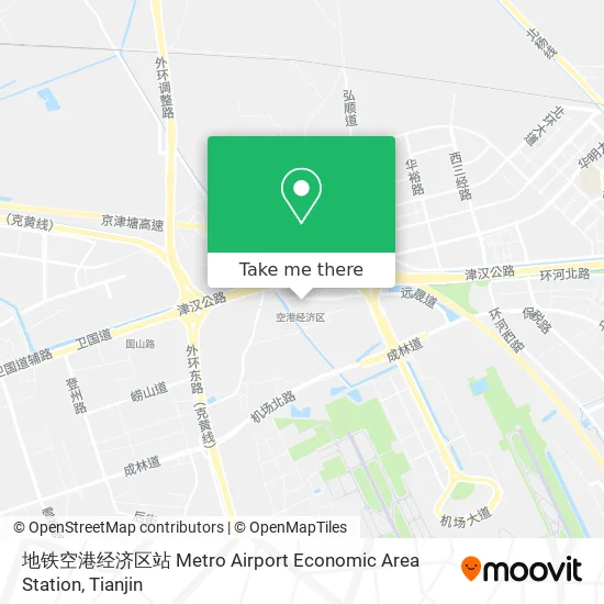 地铁空港经济区站 Metro Airport Economic Area Station map