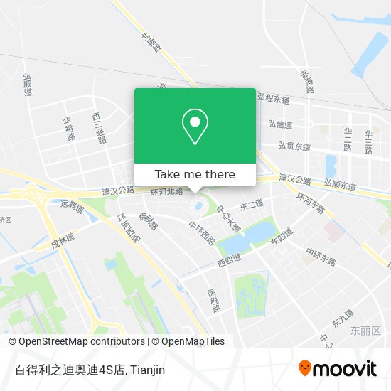 百得利之迪奥迪4S店 map