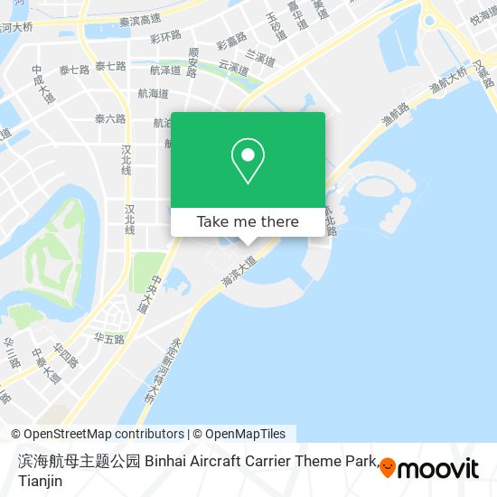 滨海航母主题公园 Binhai Aircraft Carrier Theme Park map