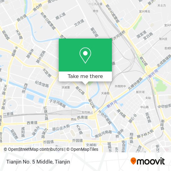 Tianjin No. 5 Middle map