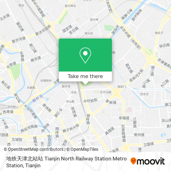 地铁天津北站站 Tianjin North Railway Station Metro Station map