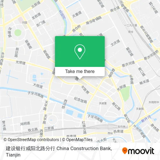 建设银行咸阳北路分行 China Construction Bank map