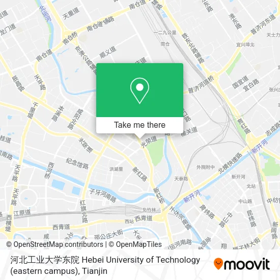 河北工业大学东院 Hebei University of Technology (eastern campus) map