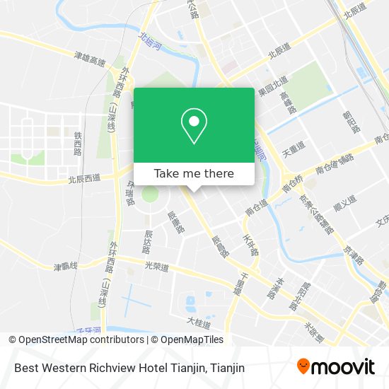 Best Western Richview Hotel Tianjin map