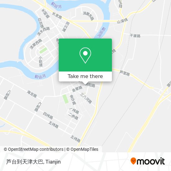 芦台到天津大巴 map