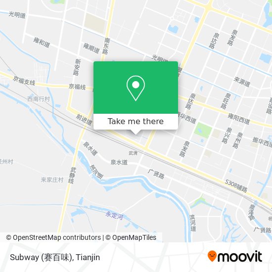 Subway (赛百味) map